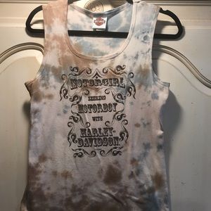 Harley-Davidson Cotton Tie-Dye Tank Top